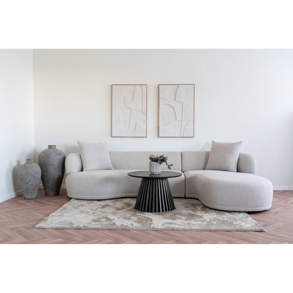 Osaka Salontafel - Eikenfineer, zwart Ø70x45 cm