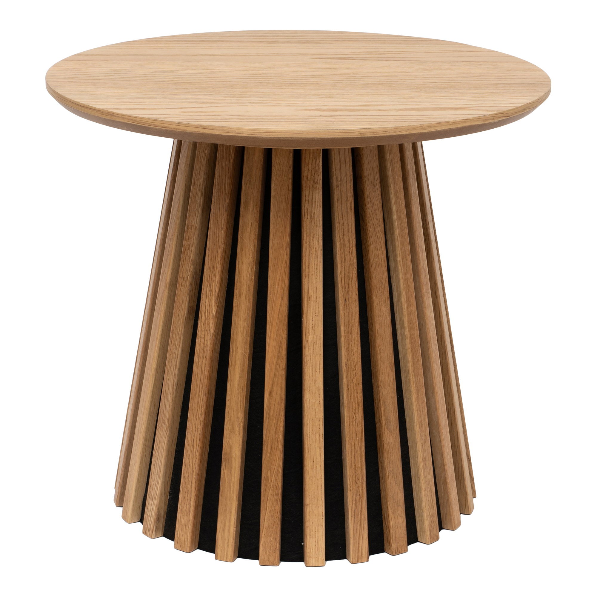 Osaka Bijzettafel - Bijzettafel, eikenfineer, naturel Ø50x45 cm