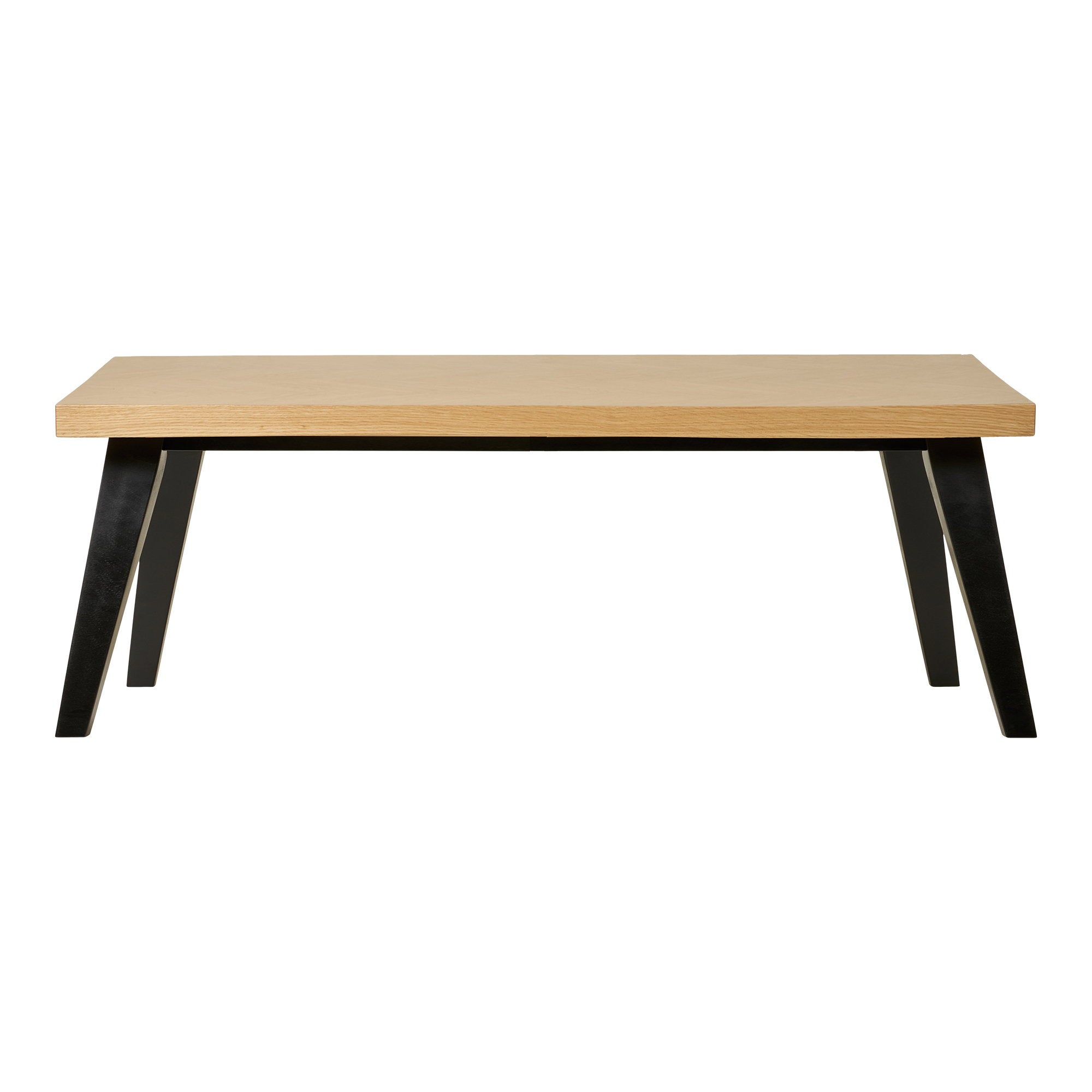 Amora Salontafel - Eikenfineer met visgraatpatroon 60x120x42 cm