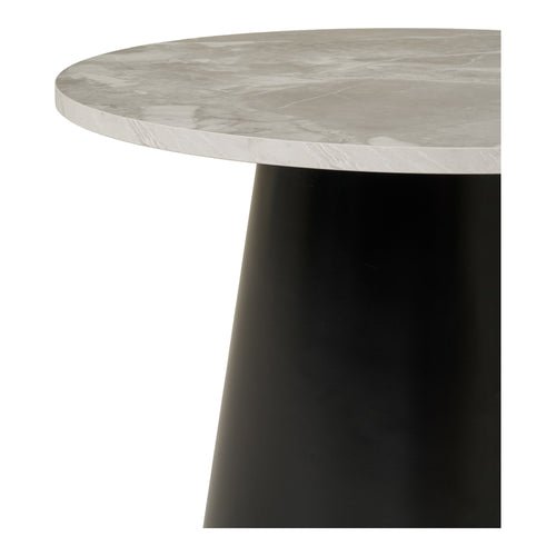 Brito Salontafel - Marmerlook, grijs/zwart Ø60x45 cm - Noël Home