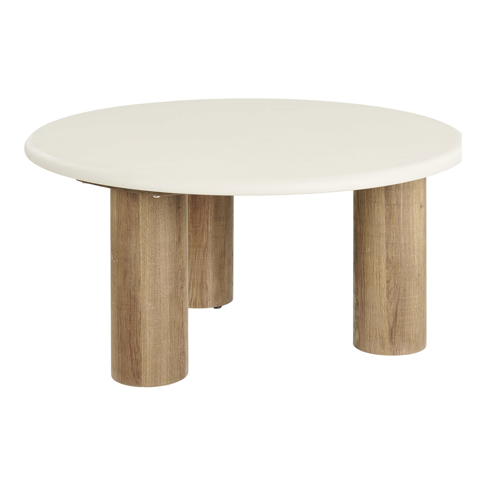 Fondi Salontafel - Salontafel, cementlook, zand/bruin, ø80x40 cm