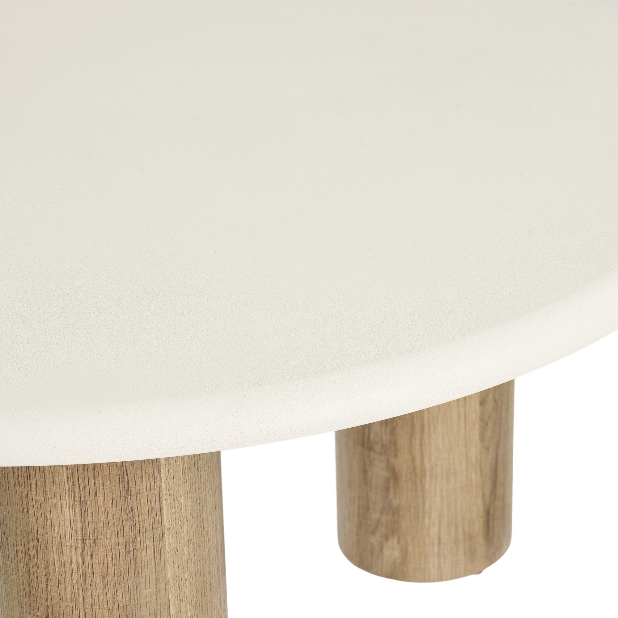 Fondi Salontafel - Salontafel, cementlook, zand/bruin, ø80x40 cm