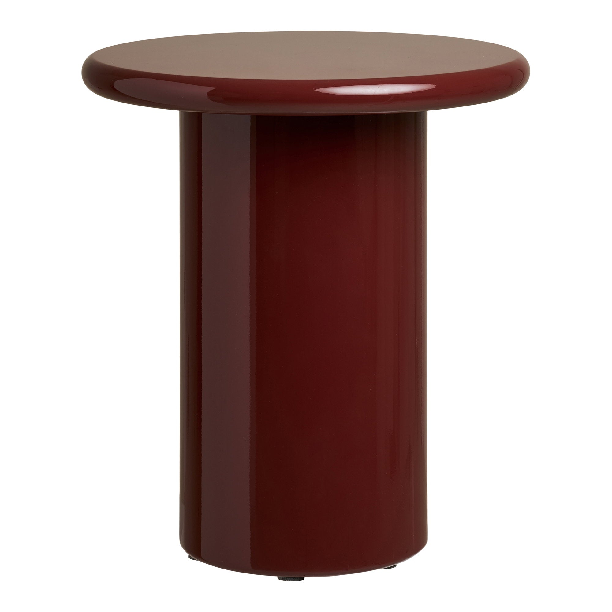 Otago Bijzettafel - Bijzettafel, bordeauxrood Ø45x50 cm