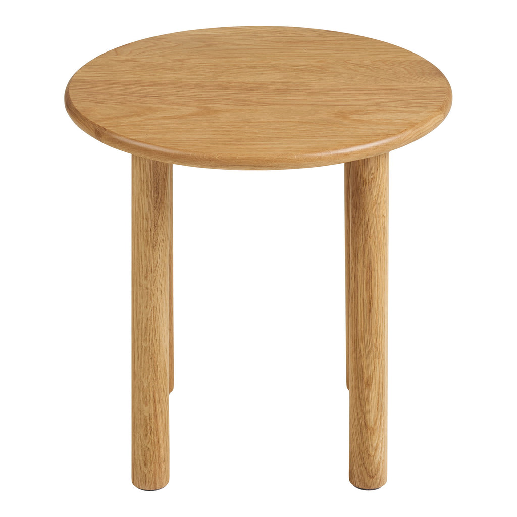 Jena Bijzettafel - Bijzettafel, eikenhout, naturel Ø40x40 cm