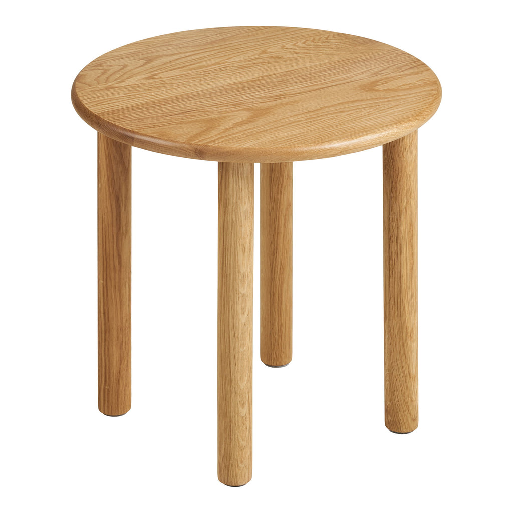 Jena Bijzettafel - Bijzettafel, eikenhout, naturel Ø40x40 cm