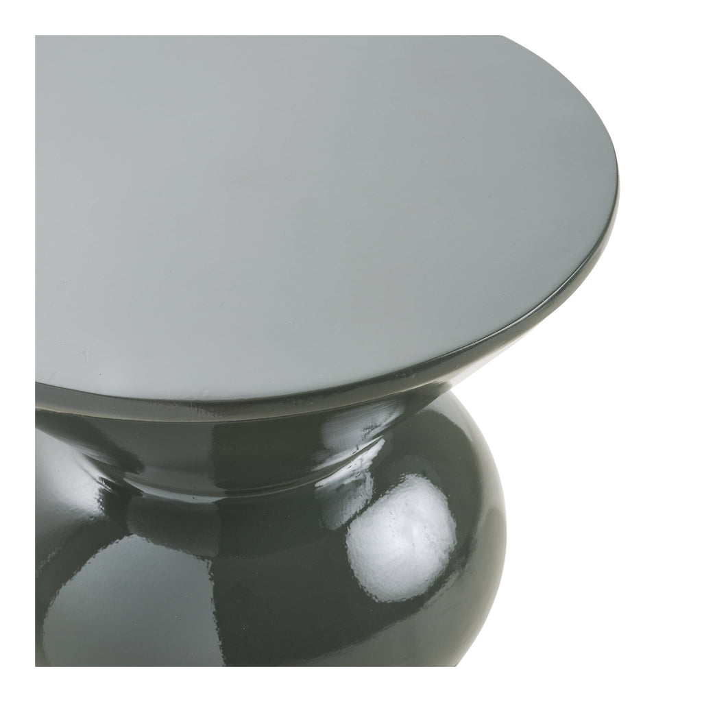 Rosolina Bijzettafel - Bijzettafel, glasvezel, groen Ø34x41 cm