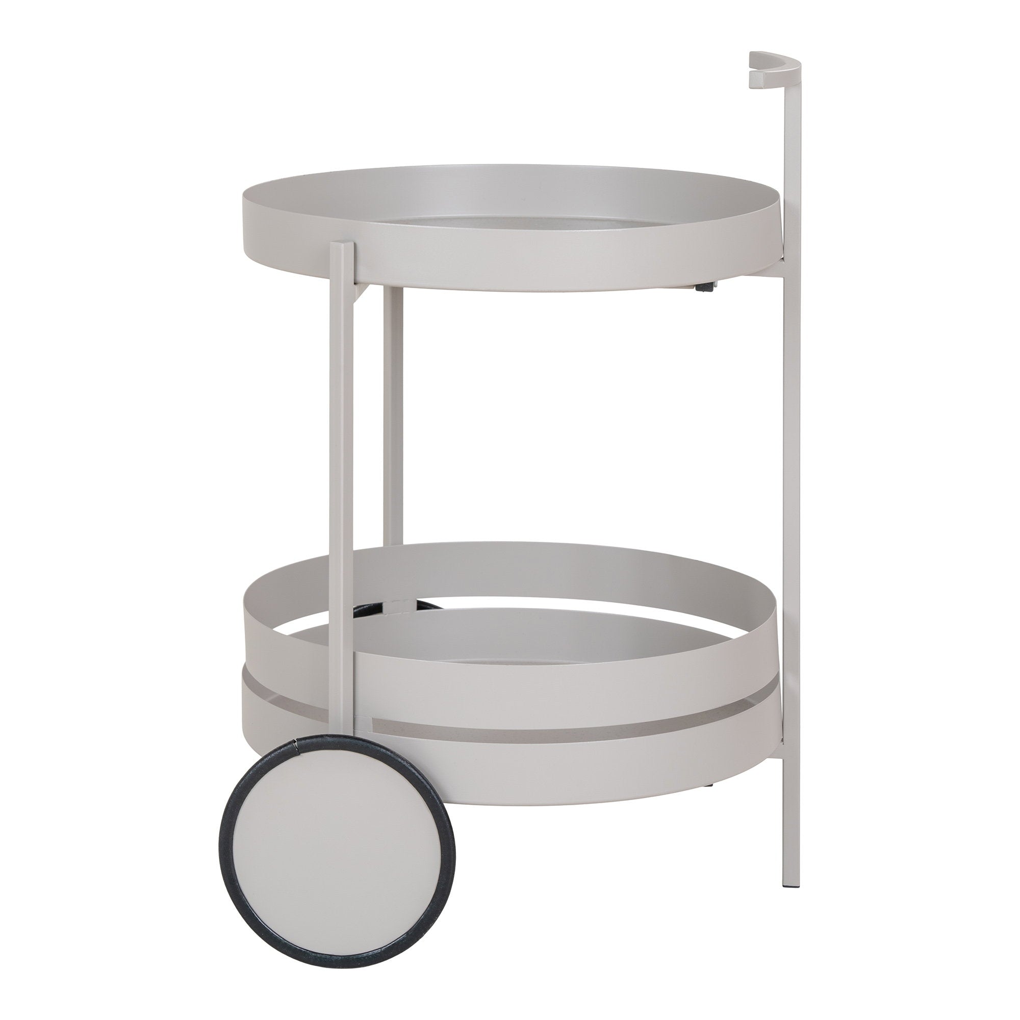 Beja Bartrolley - Staal, grijs, 2 planken 40x42x61 cm