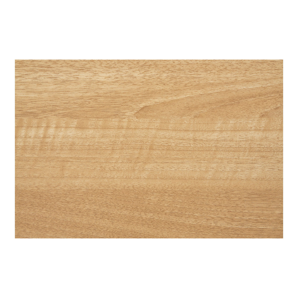 Fano Cafétafel - Melamine, naturel, zwart metalen onderstel 70x70x75 cm