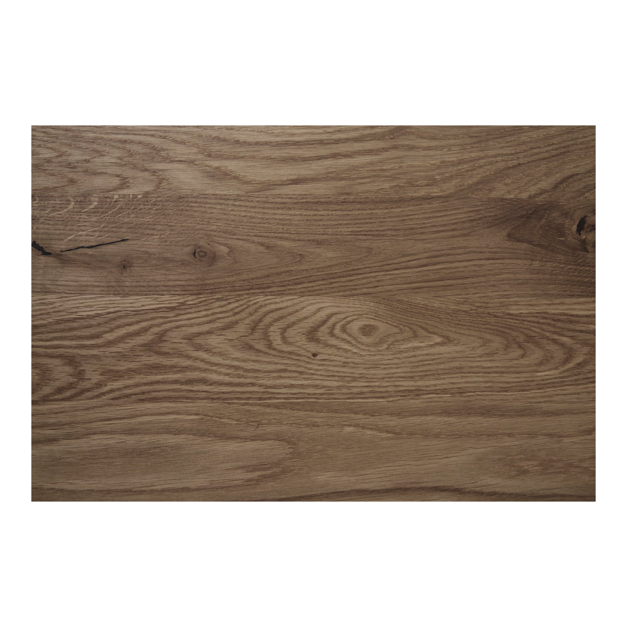 Lignano Cafétafel - Gerookt eiken, zwart metalen onderstel 70x70x75 cm