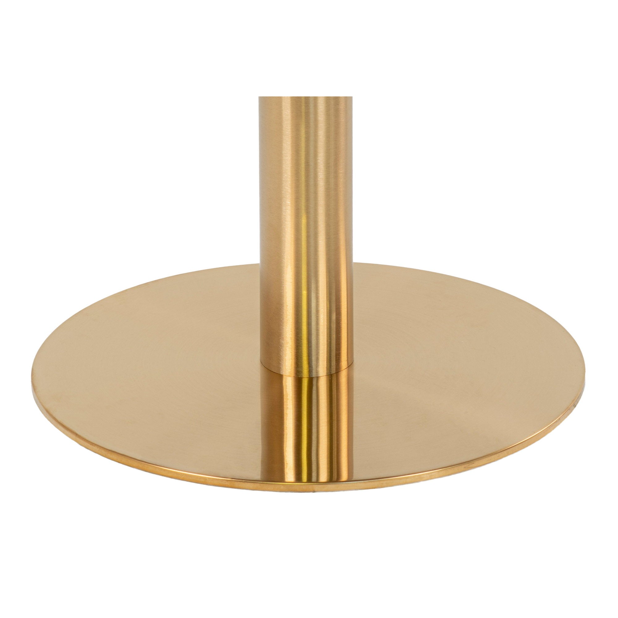 Bolzano Bartafel - Marmerlook blad, messinglook voet Ø70x105 cm