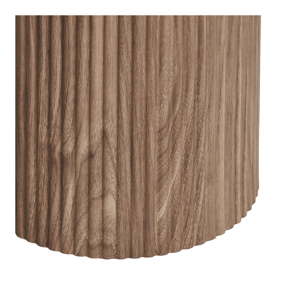 Athens Wandtafel - Wandtafel, keramisch blad, wit/bruin 40x120x78 cm