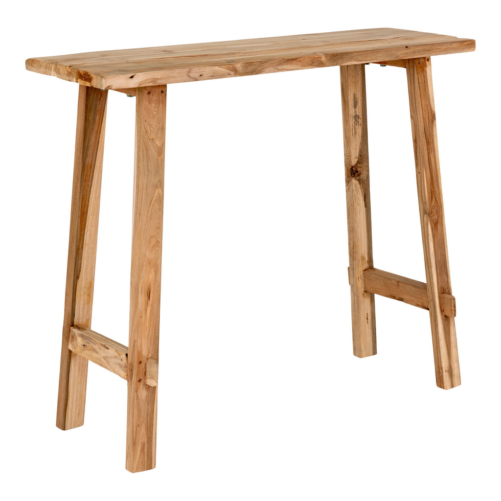Girona Wandtafel - Wandtafel, teak, naturel 90x30x80 cm