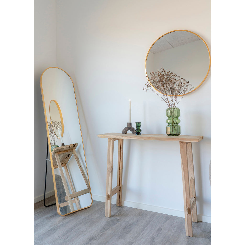Girona Wandtafel - Wandtafel, teak, naturel 90x30x80 cm