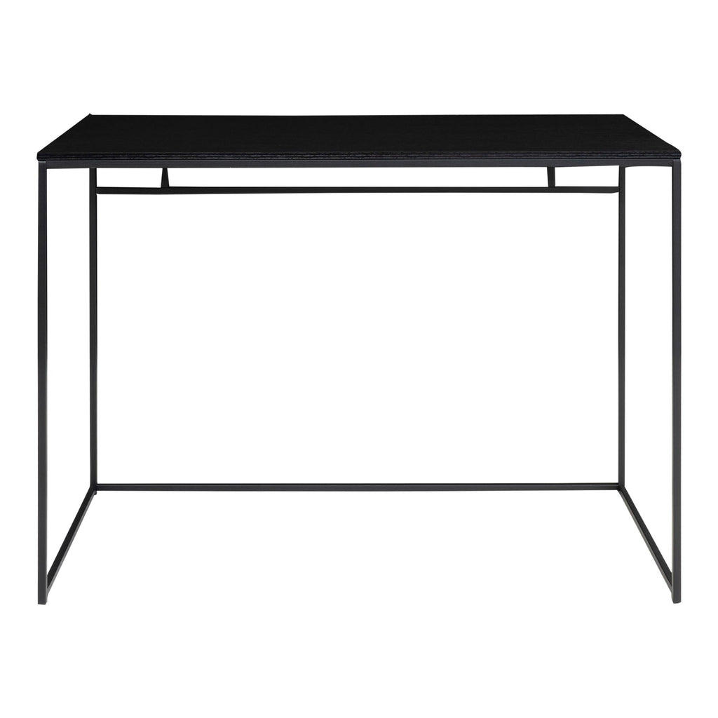 Vita Bureau - Bureau, zwart met zwart frame 100x45x75 cm
