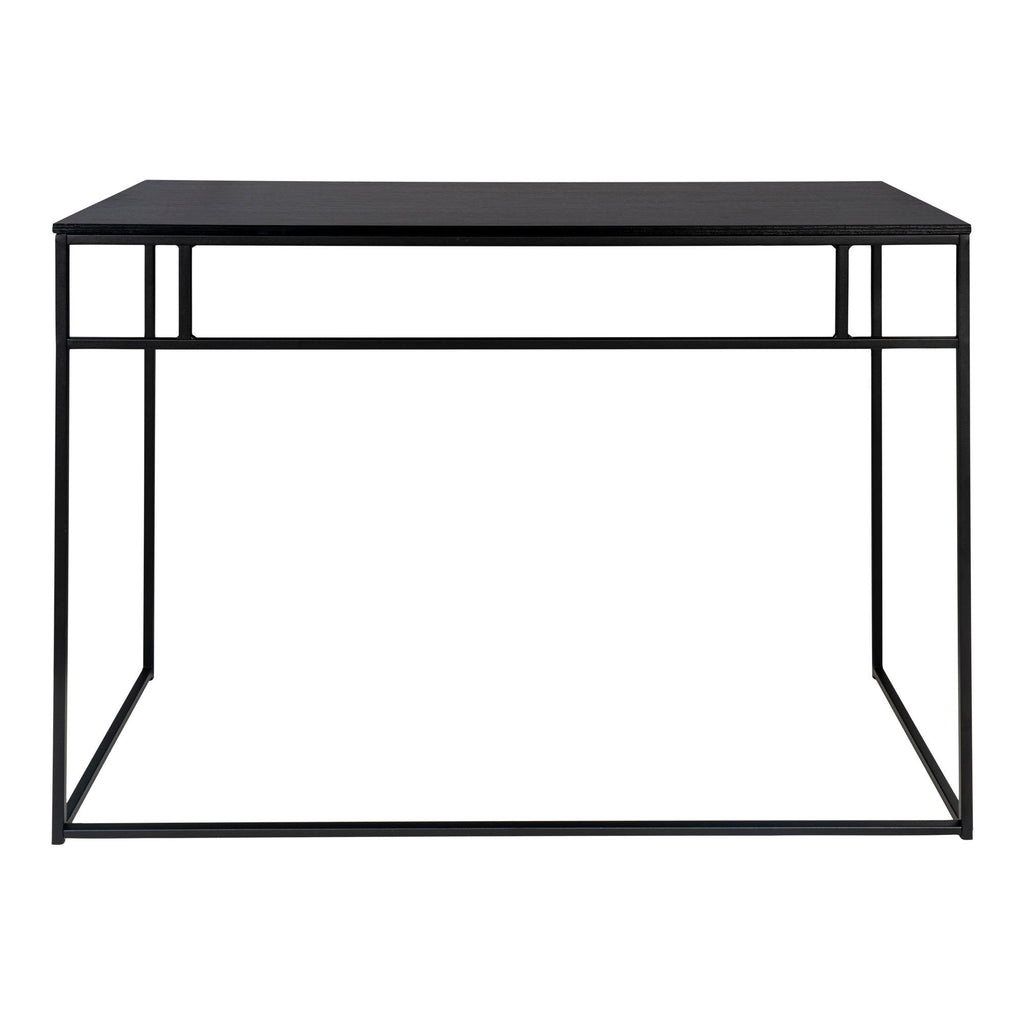 Vita Bureau - Bureau, zwart met zwart frame 100x45x75 cm