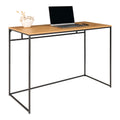 Vita Bureau - Bureau, eikenlook met zwart frame 100x45x75 cm
