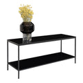 Vita TV-meubel - Met 2 planken, zwart, zwart frame 100x36x45 cm