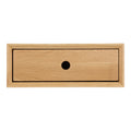 Luzern Wandkastje - Wandkastje, 1 lade, gelakt eikenhout, 40x25x15 cm
