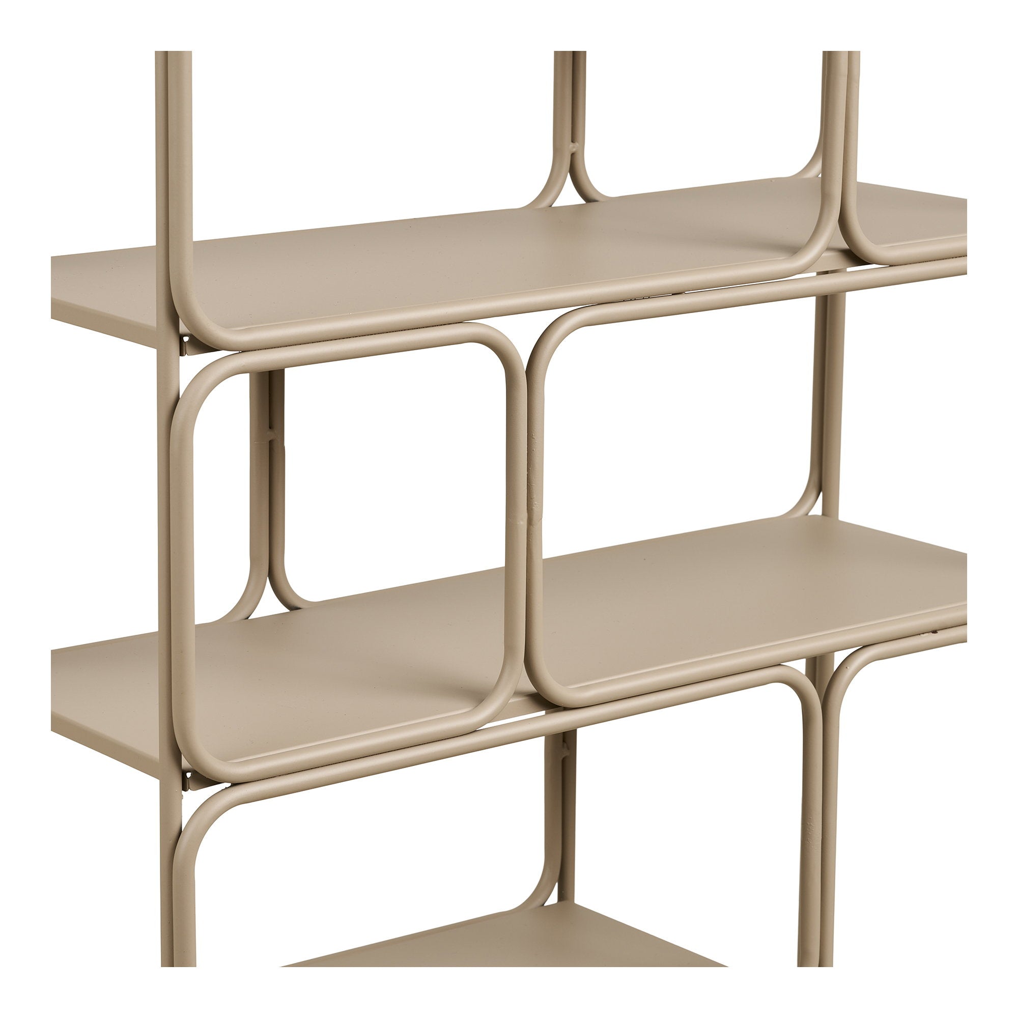 Lanciano Wandplank - Metaal, beige 48x18x64 cm