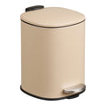 Lodi Pedaalemmer - Met soft-close, metaal, beige, 3 liter
