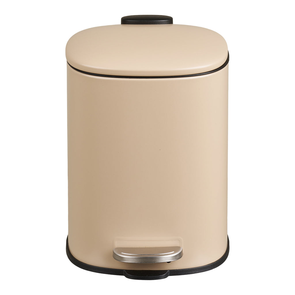 Lodi Pedaalemmer - Met soft-close, metaal, beige, 3 liter
