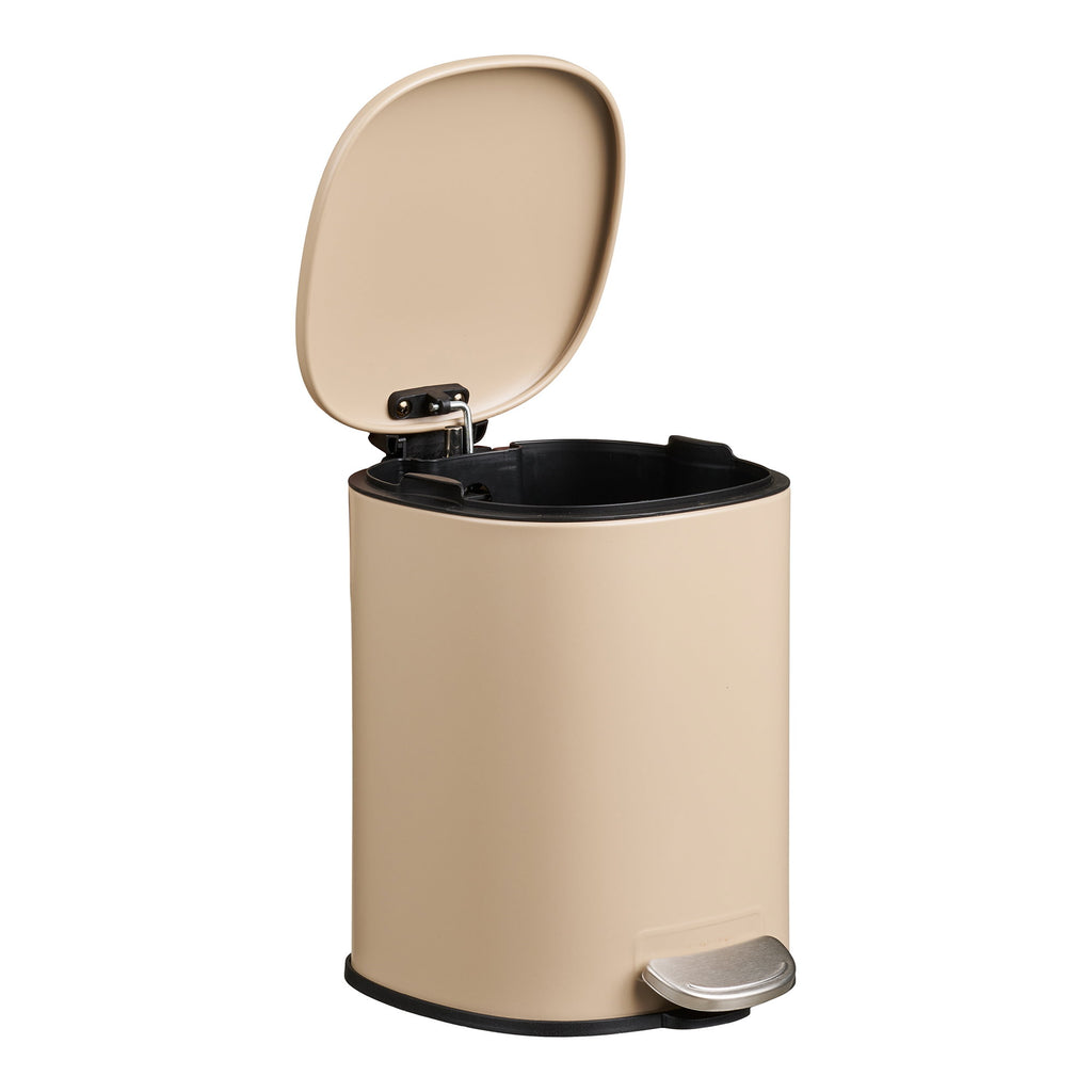 Lodi Pedaalemmer - Met soft-close, metaal, beige, 3 liter