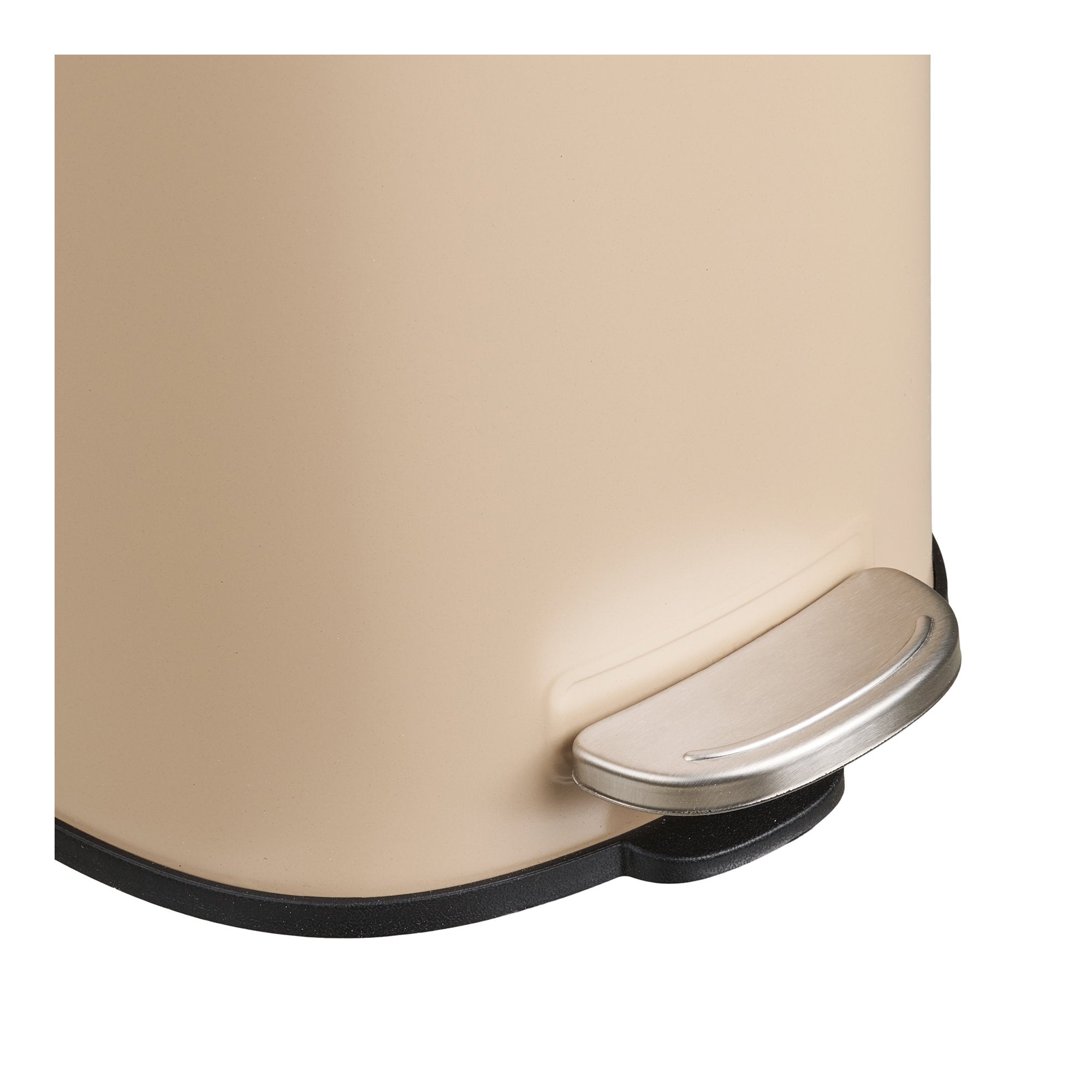 Lodi Pedaalemmer - Met soft-close, metaal, beige, 3 liter