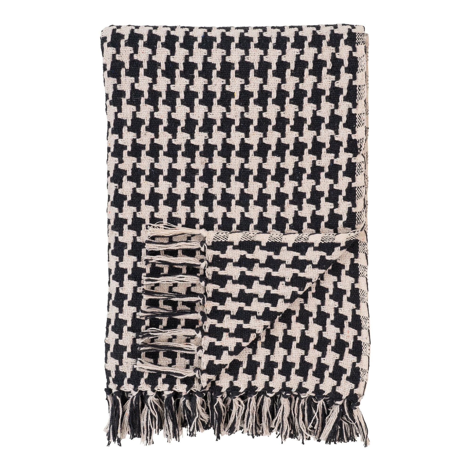 Side Plaid - Plaid, zwart/beige 130x180 cm