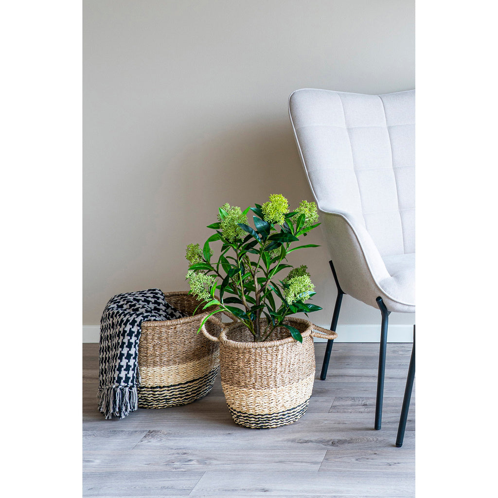 Side Plaid - Plaid, zwart/beige 130x180 cm