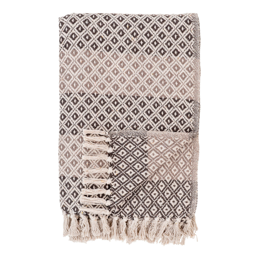 Alanya Plaid - Plaid, bruin/beige/wit 130x180 cm