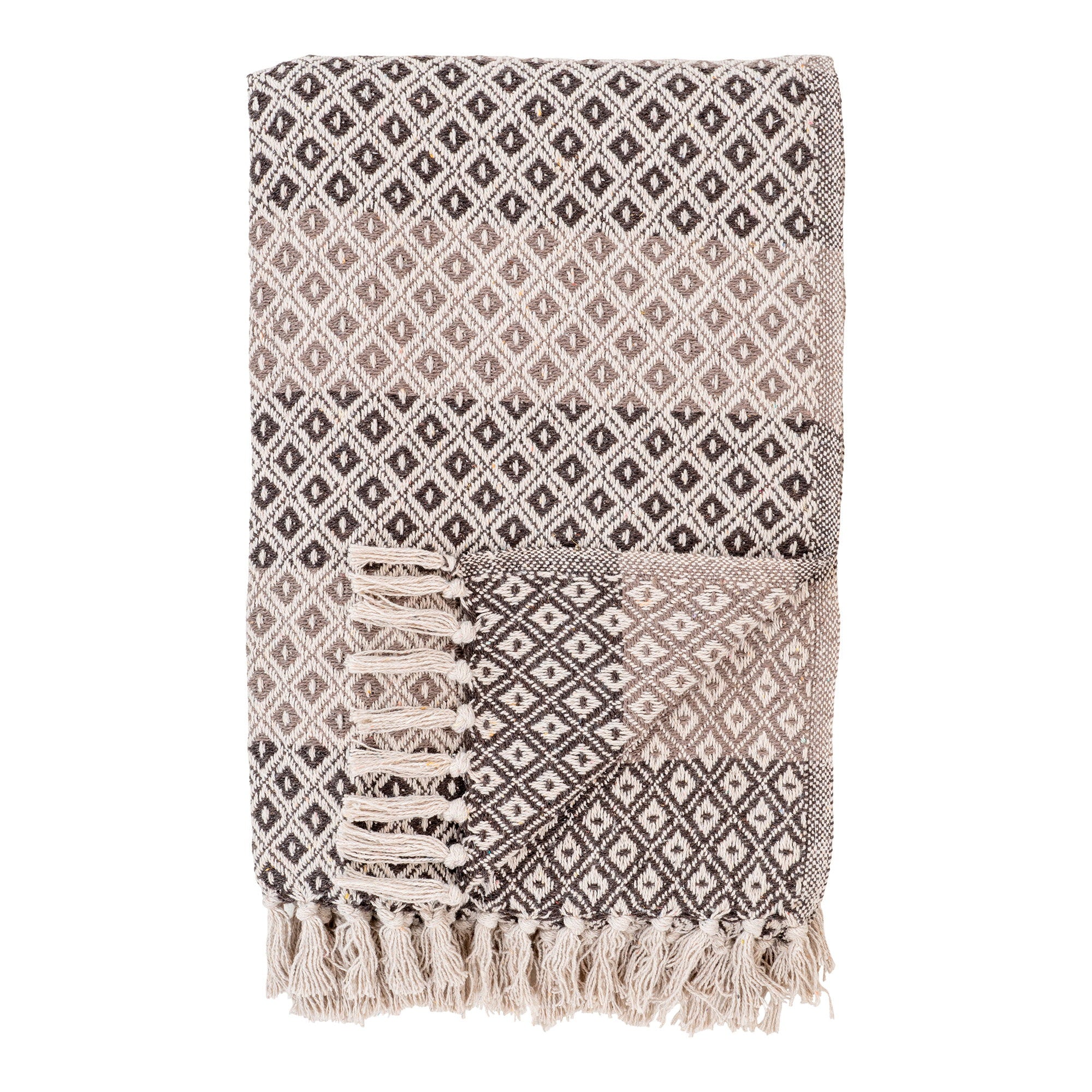 Alanya Plaid - Plaid, bruin/beige/wit 130x180 cm