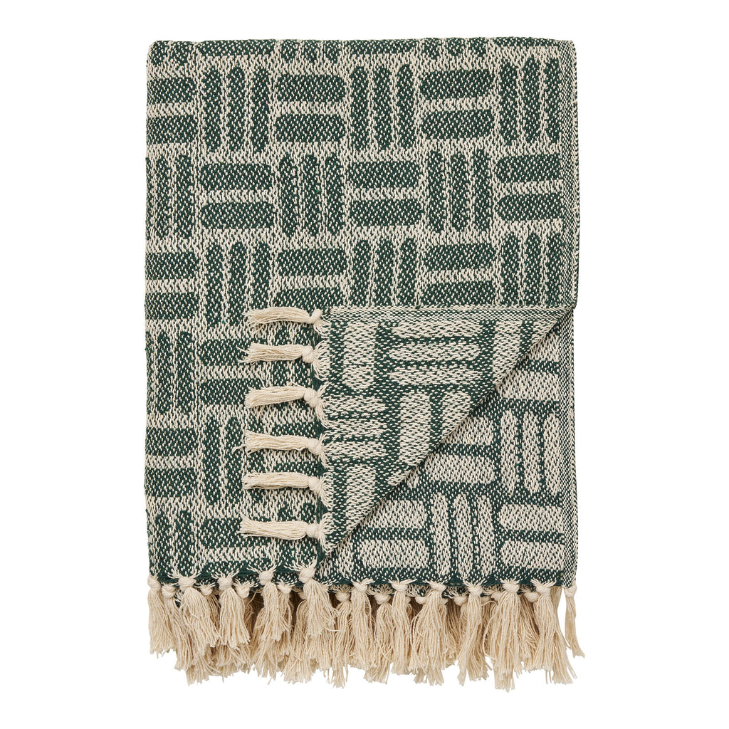 Adana Plaid - Plaid, groen 130x180 cm