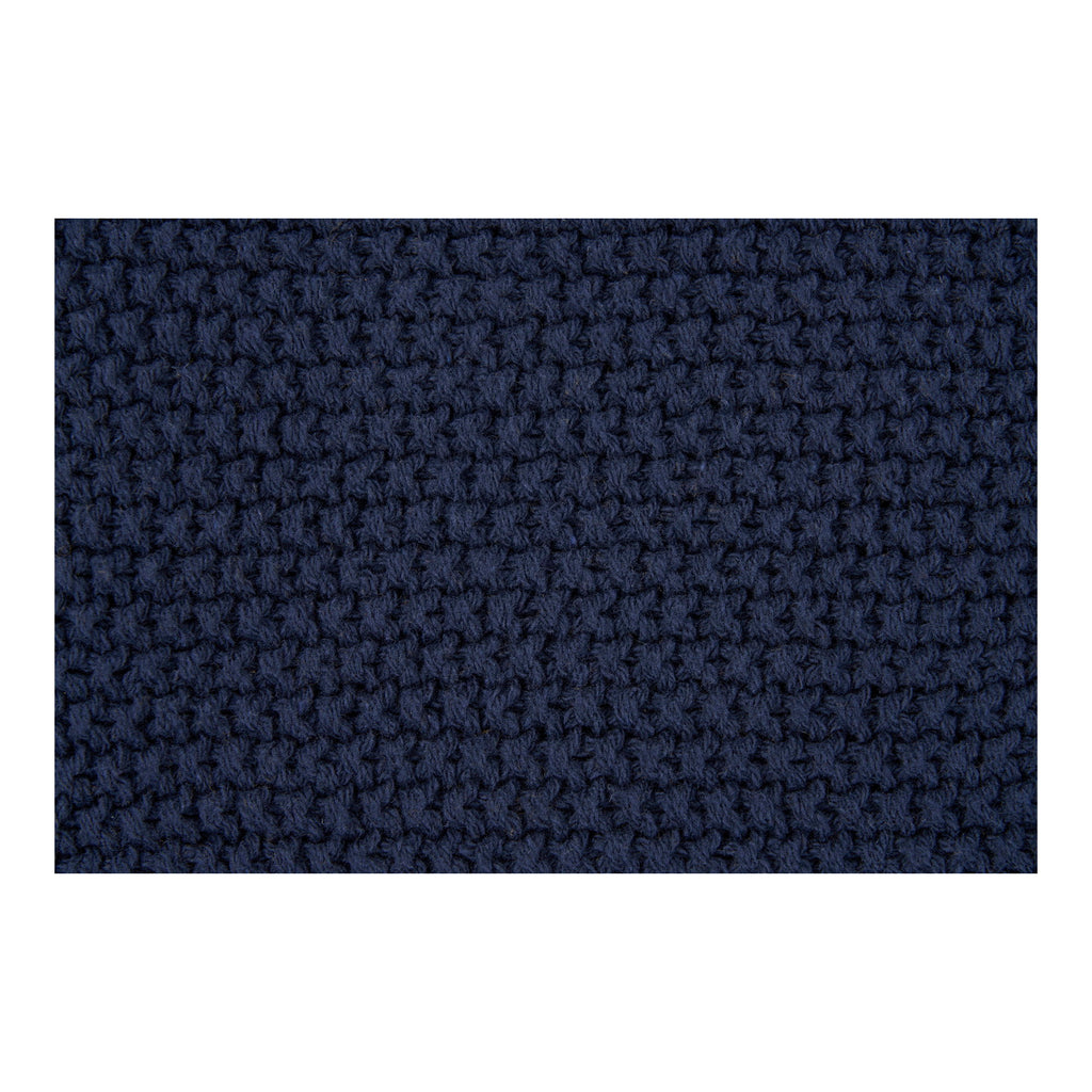 Santos Sierkussen - Gerecycled katoen, donkerblauw 45x45 cm