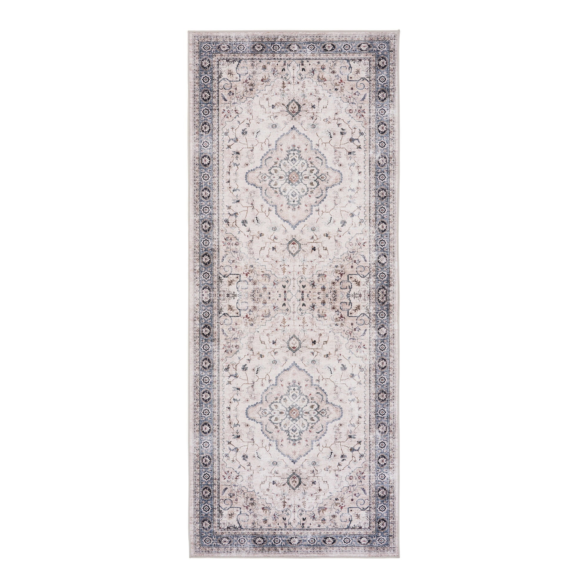 Havana Gangloper - Gangloper, off-white/beige/stofblauw, 80x200 cm