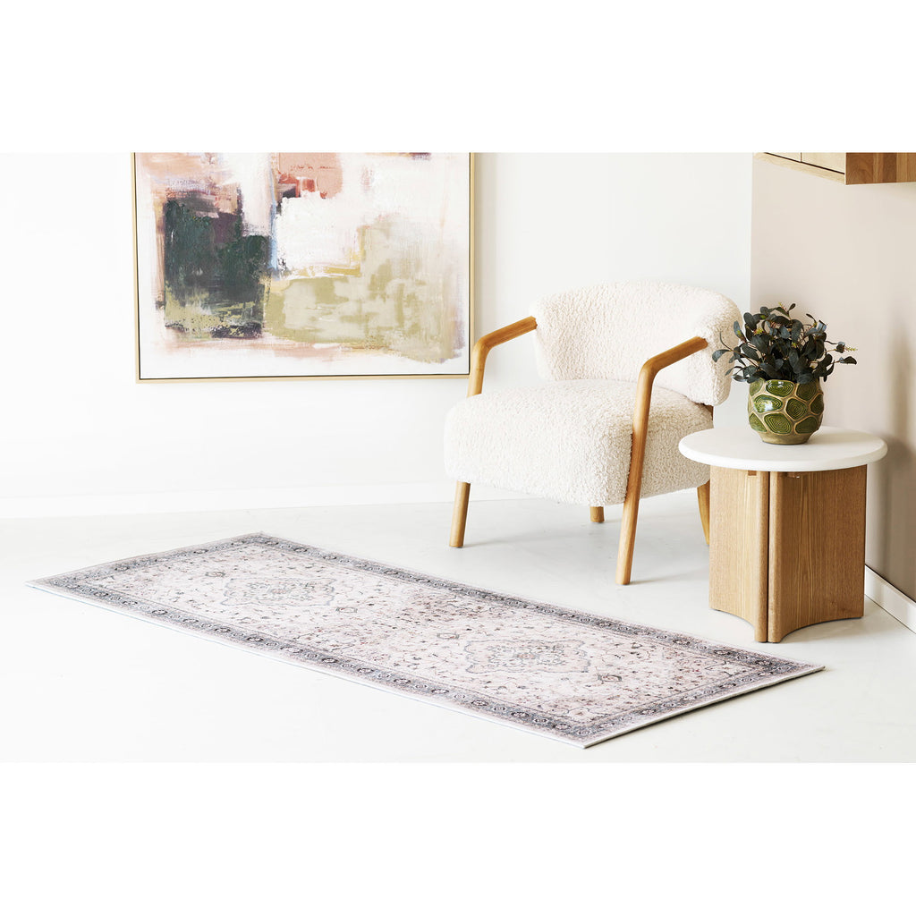 Havana Gangloper - Gangloper, off-white/beige/stofblauw, 80x200 cm
