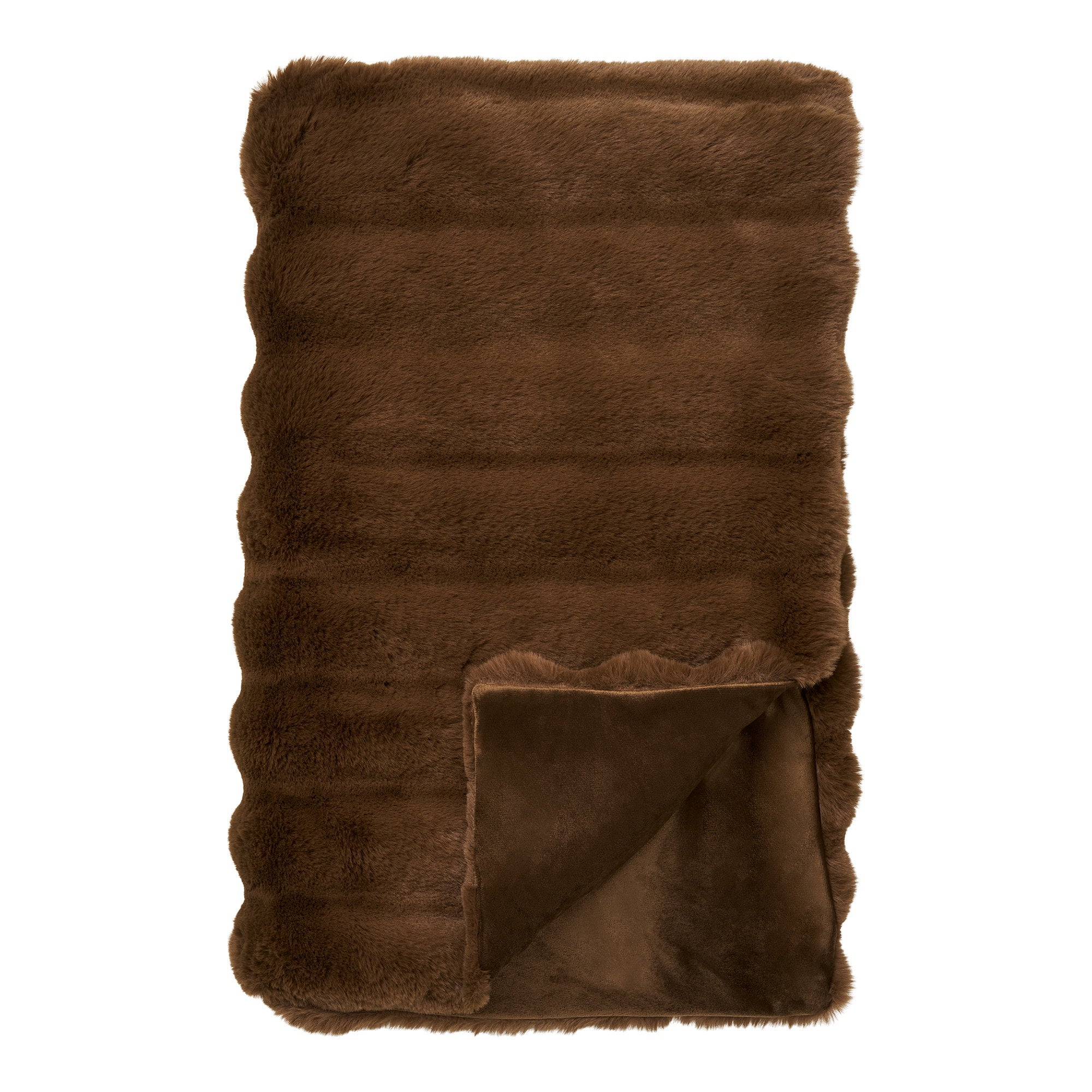 Galena Plaid - Plaid, imitatiebont, bruin 130x180 cm