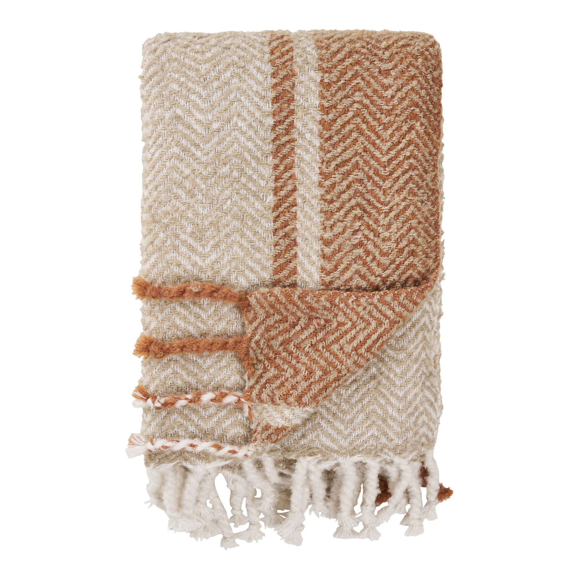 Almora Plaid - Plaid, beige/goudoranje, 130x180 cm