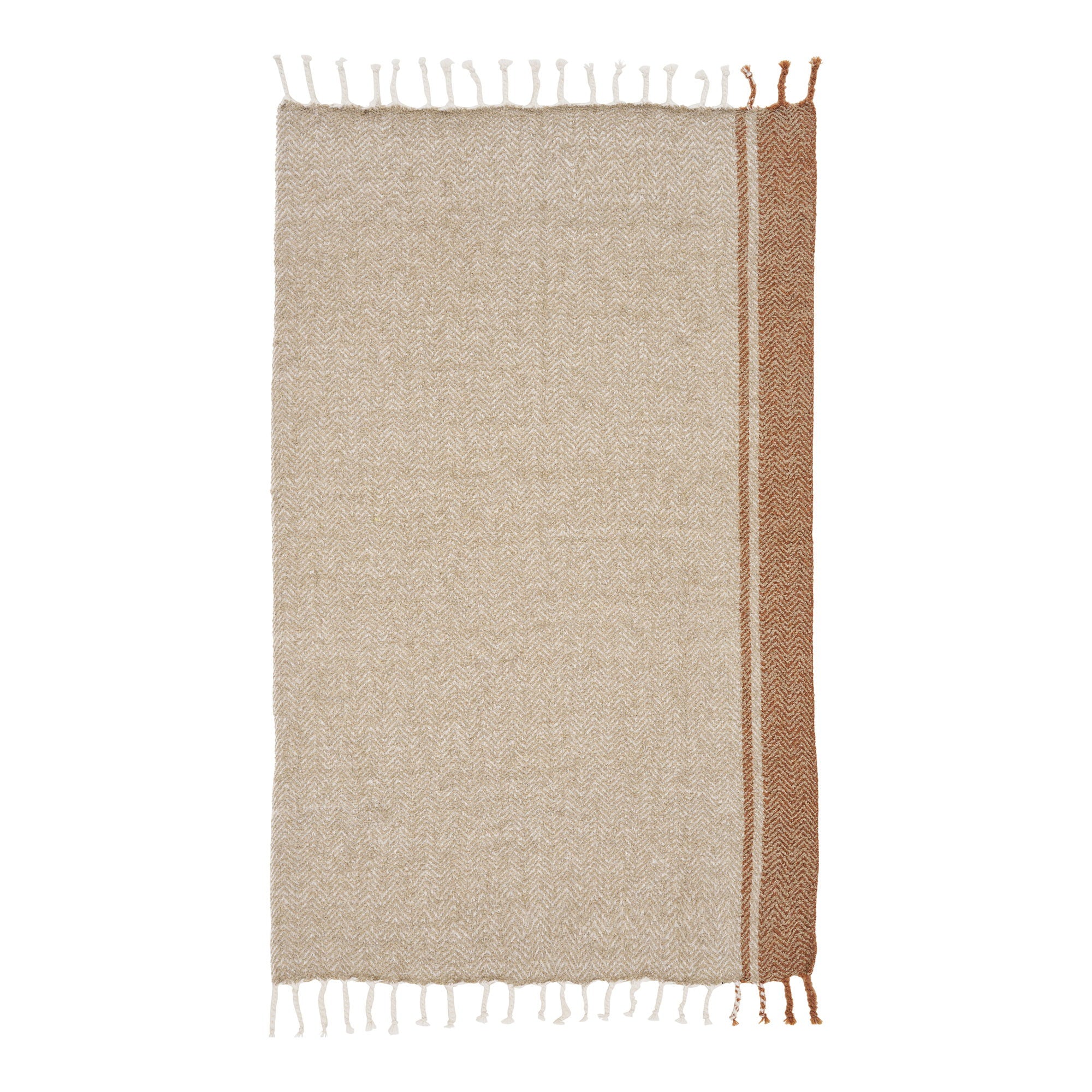 Almora Plaid - Plaid, beige/goudoranje, 130x180 cm