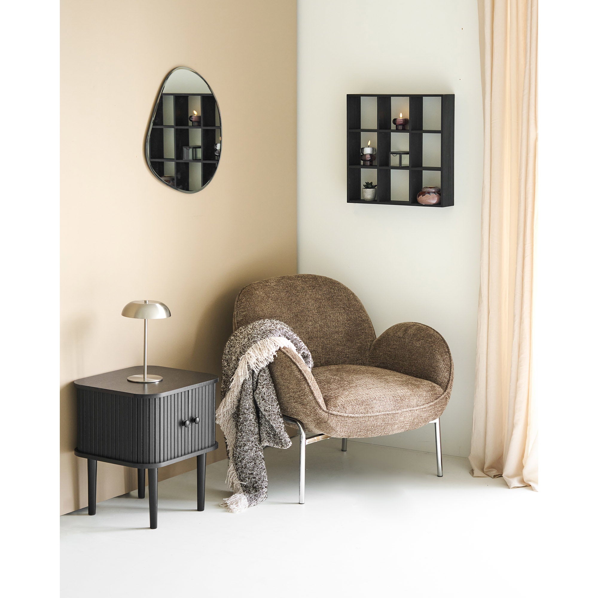 Sira Plaid - Plaid, beige/bruin 130x180 cm