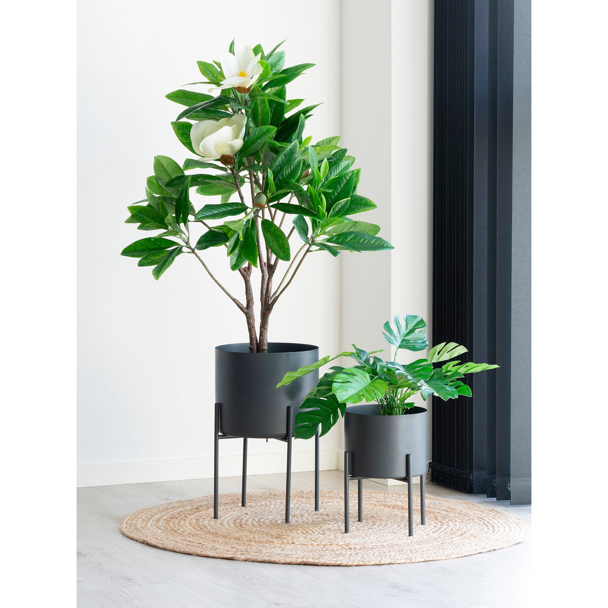 Bombay Vloerkleed - Gevlochten jute, naturel Ø90 cm