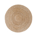 Bombay Vloerkleed - Vloerkleed, gevlochten jute, naturel, ø120 cm
