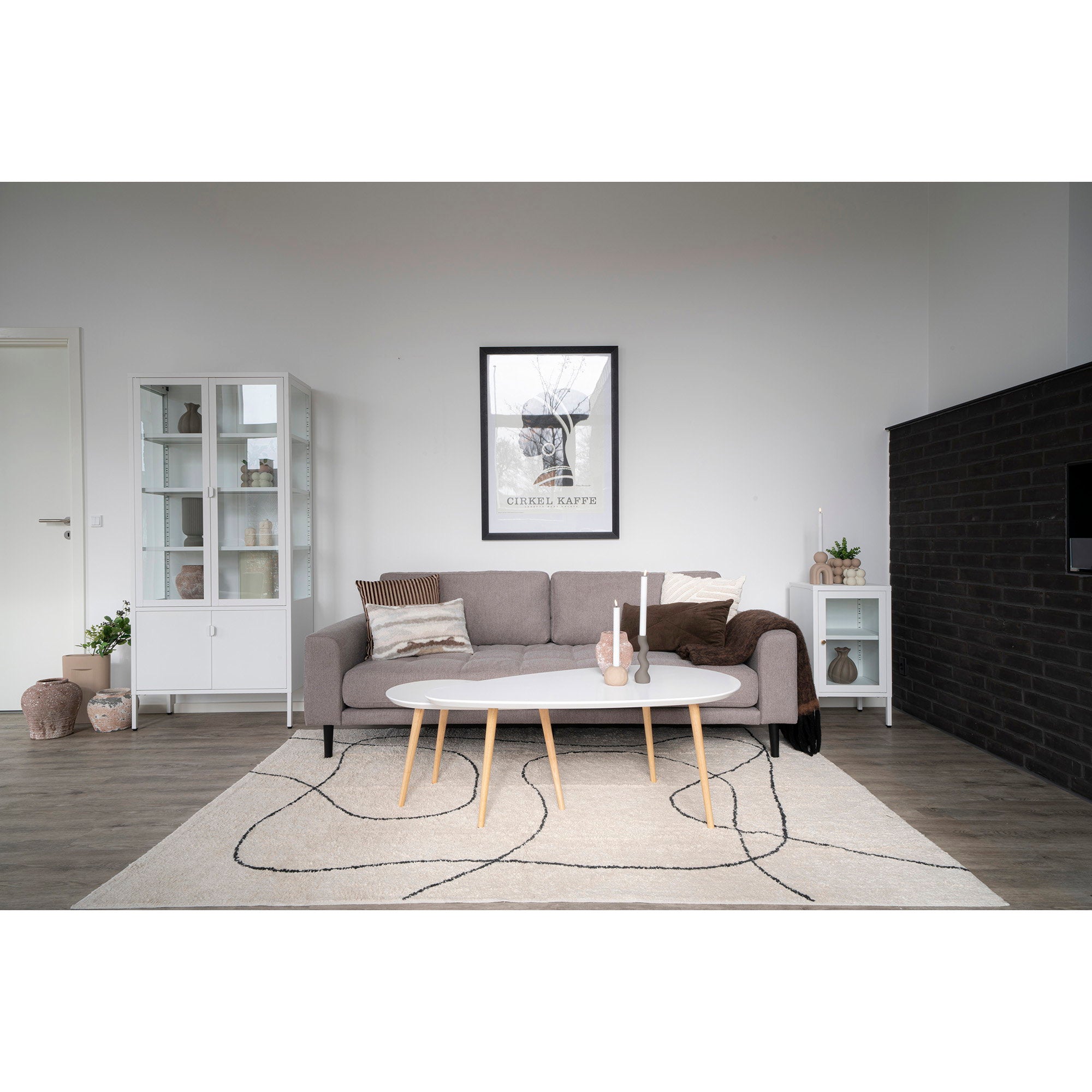 Tampa Vloerkleed - Katoen, naturel 160x230 cm