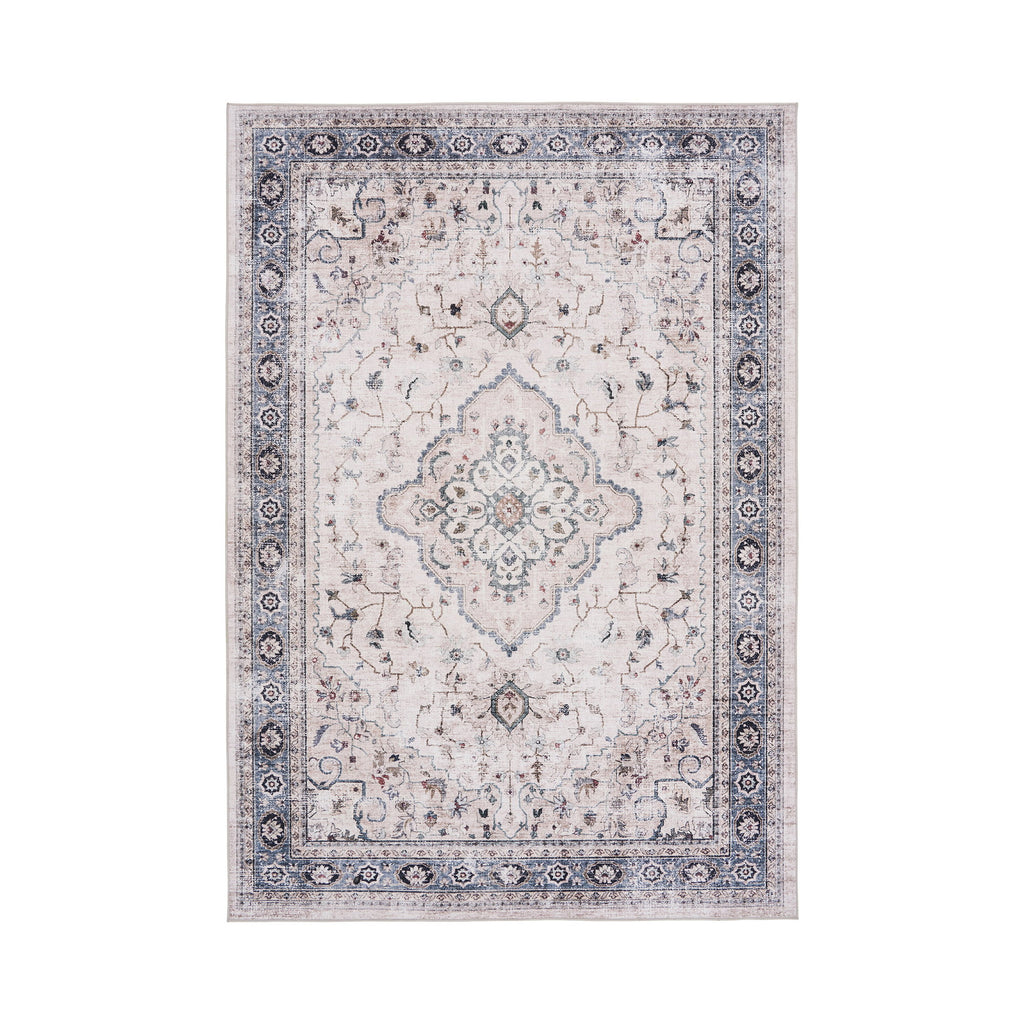 Havana Vloerkleed - Vloerkleed, off-white/beige/stofblauw, 160x230 cm