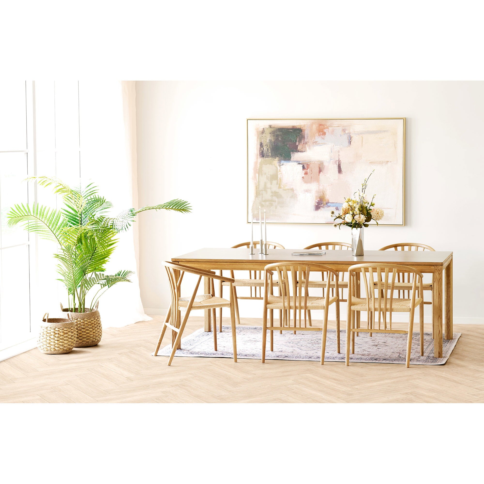 Havana Vloerkleed - Vloerkleed, off-white/beige/stofblauw, 160x230 cm