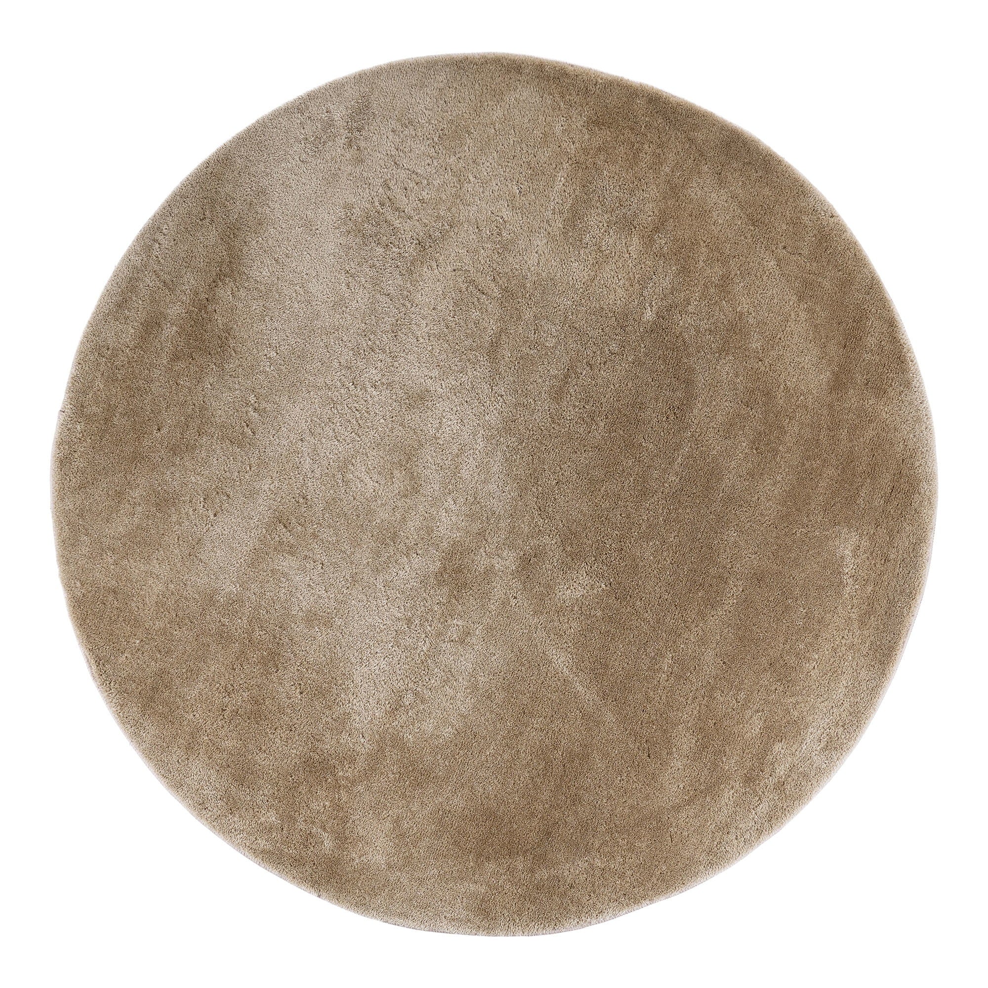 Miami Vloerkleed - Rond, zandkleurig Ø160 cm