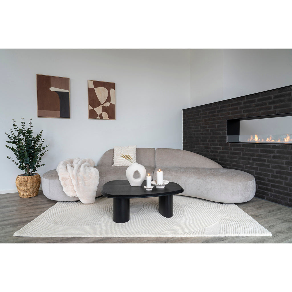 Pune Vloerkleed - Handgetuft, ivoor 160x230 cm