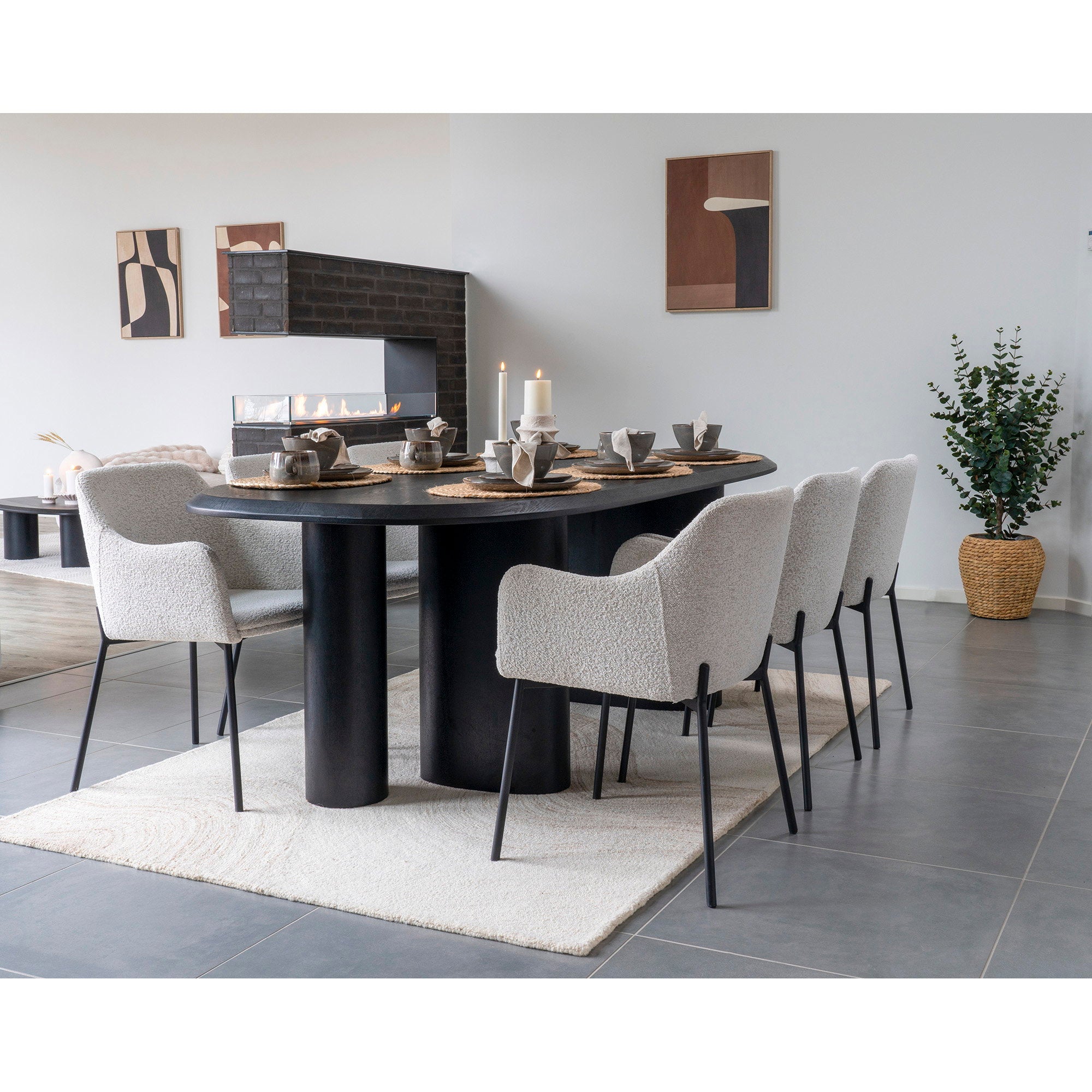 Surat Vloerkleed - Handgetuft, lichtbruin/ivoor 160x230 cm