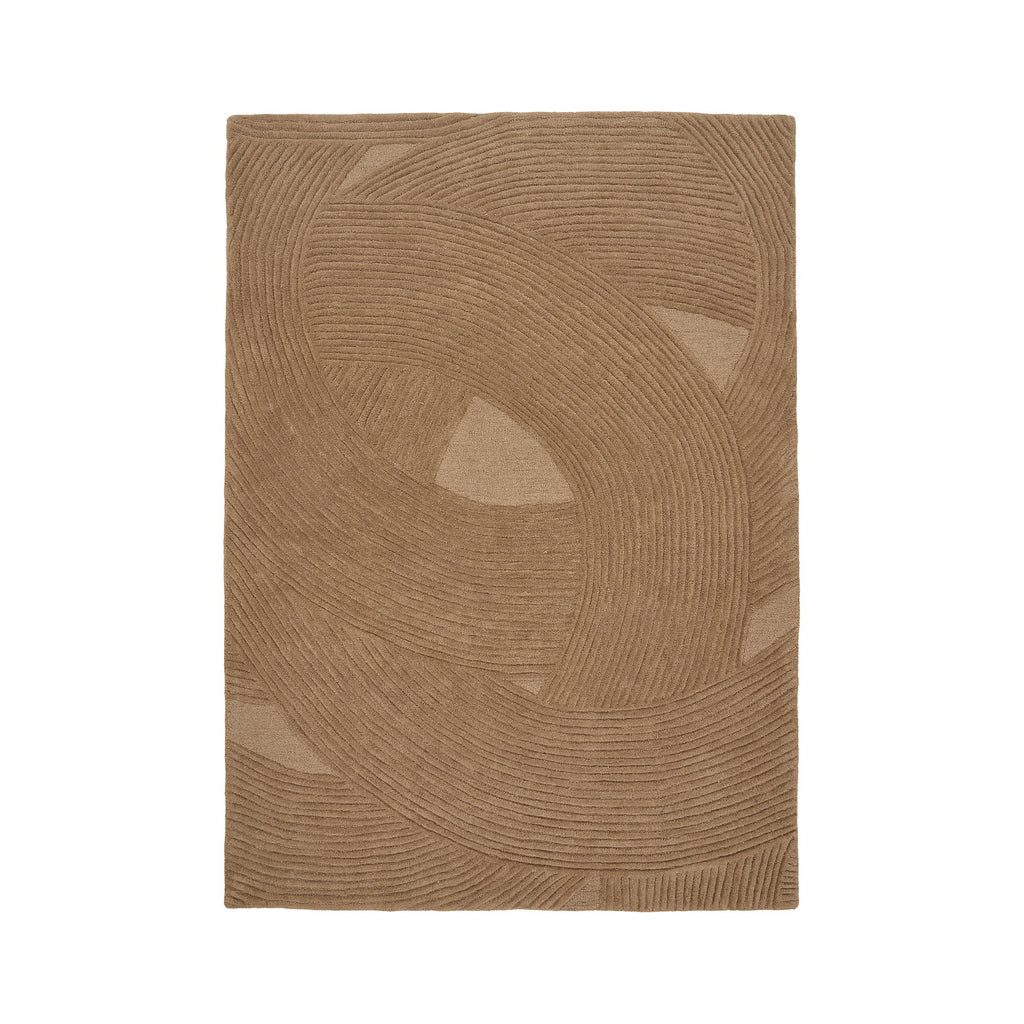 Pune Vloerkleed - Handgetuft, bruin 160x230 cm