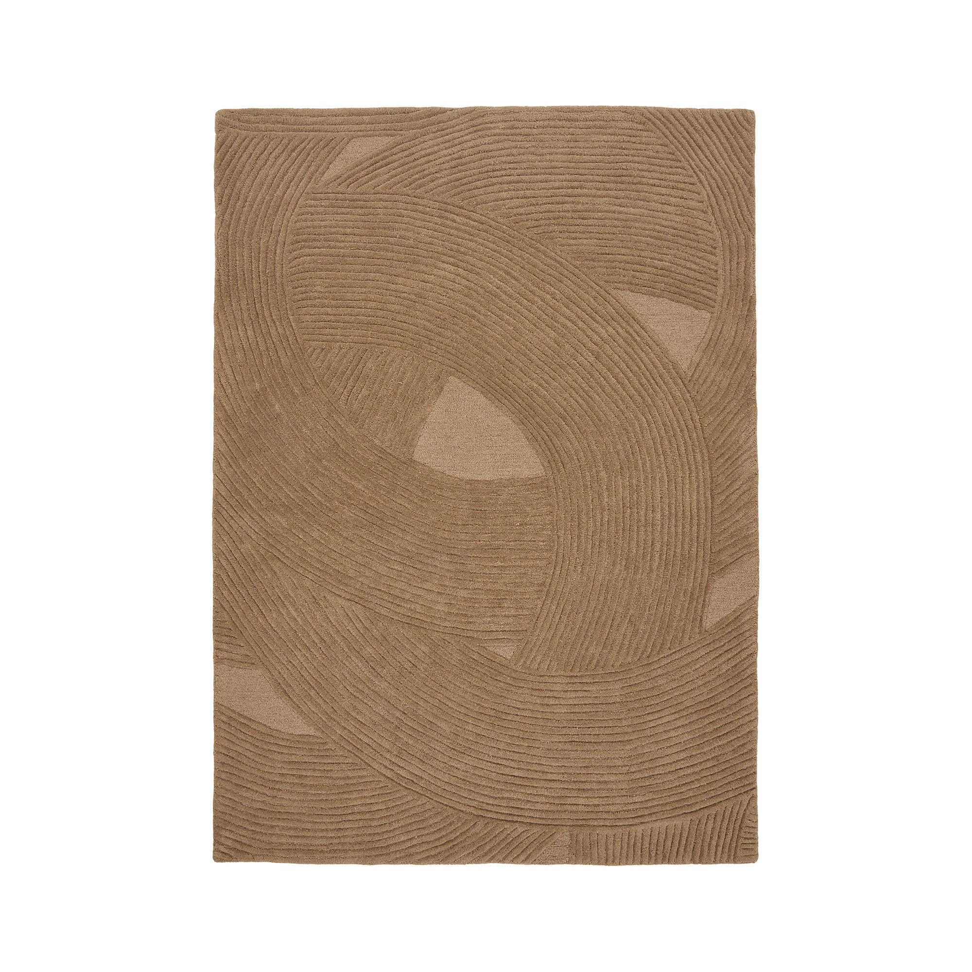 Pune Vloerkleed - Handgetuft, bruin 160x230 cm