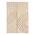 Tampa Vloerkleed - Vloerkleed, katoen met print, beige, 200x300 cm